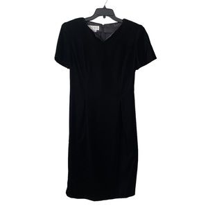 Maggy London Vintage Black Velvet Dress Size 4